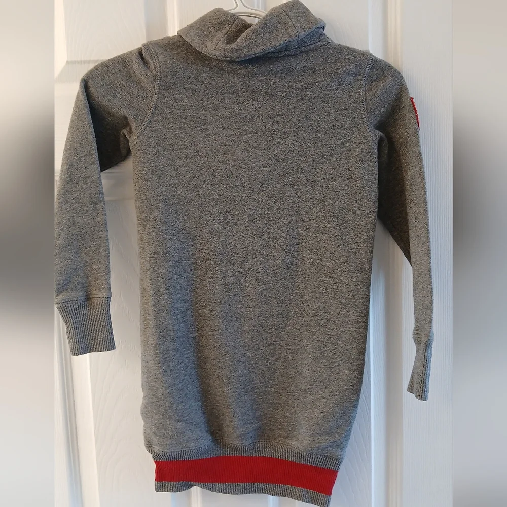 Ralph Lauren Boys Rugby Inspired Toggle Neck Fleece Sweatshirt Gray Size Small 7